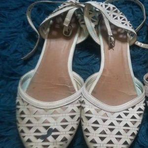 White flats and sandals
